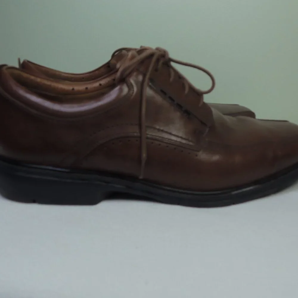 Clark's UNStructured Men's 12 Lace Up Brown Shoes Casual Date Eclectic Grandpa T